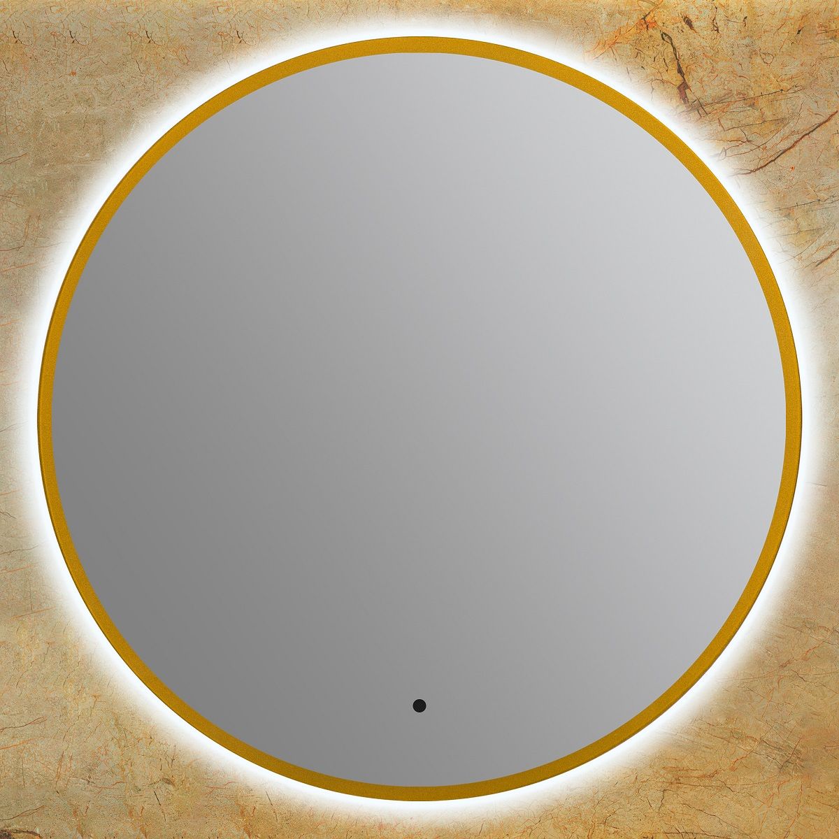 Зеркало с подсветкой ART&MAX SANREMO AM-San-1000-DS-F-Gold